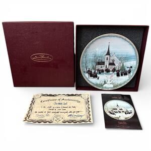 Anna Perenna "Christmas Carol" P Buckley Moss Porcelain Plate Germany COA #349
